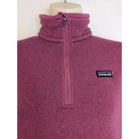 Patagonia Womens Better Sweater 1/4 Zip Pullover Jacket Magenta Sz XS - Picture 3 of 7